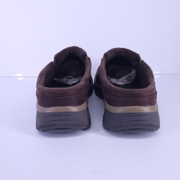 Skechers Easy Going Latte Women's 8 Chocolate Faux Fur Clogs Slip On Memory Foam - Picture 7 of 12